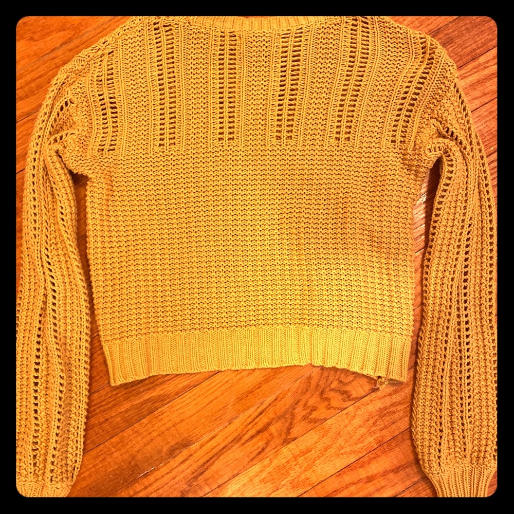 Yellow American eagle sweater